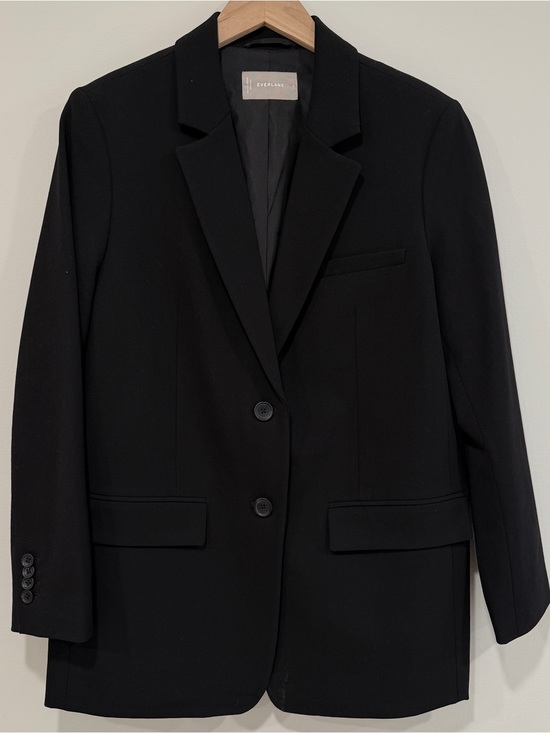 Everlane Jackets & Blazers - Everlane Black Wool Single-Breasted Blazer